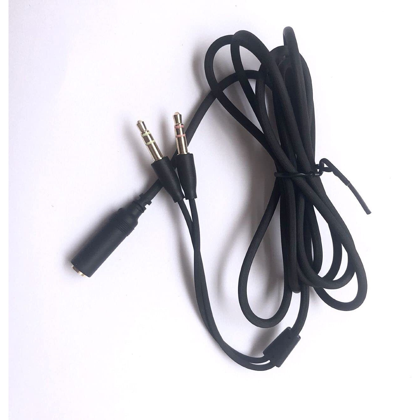 Headset Y Splitter Audio Cable Separate Microphone Headphone Port Gaming Headset Splitter Pc Headphone Adapter Cord For Razer Kraken X/Blackshark V2 Pro/Razer Nari