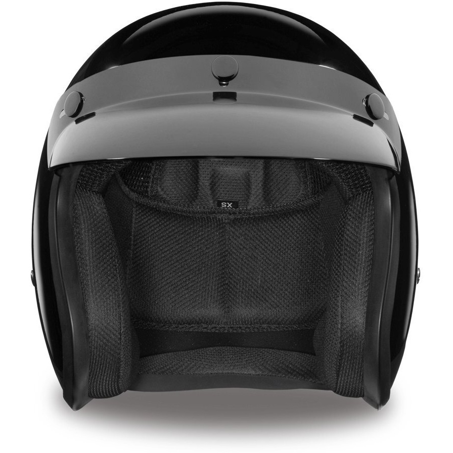 Daytona Helmets D.O.T. Daytona Cruiser- Hi-Gloss Black,Large