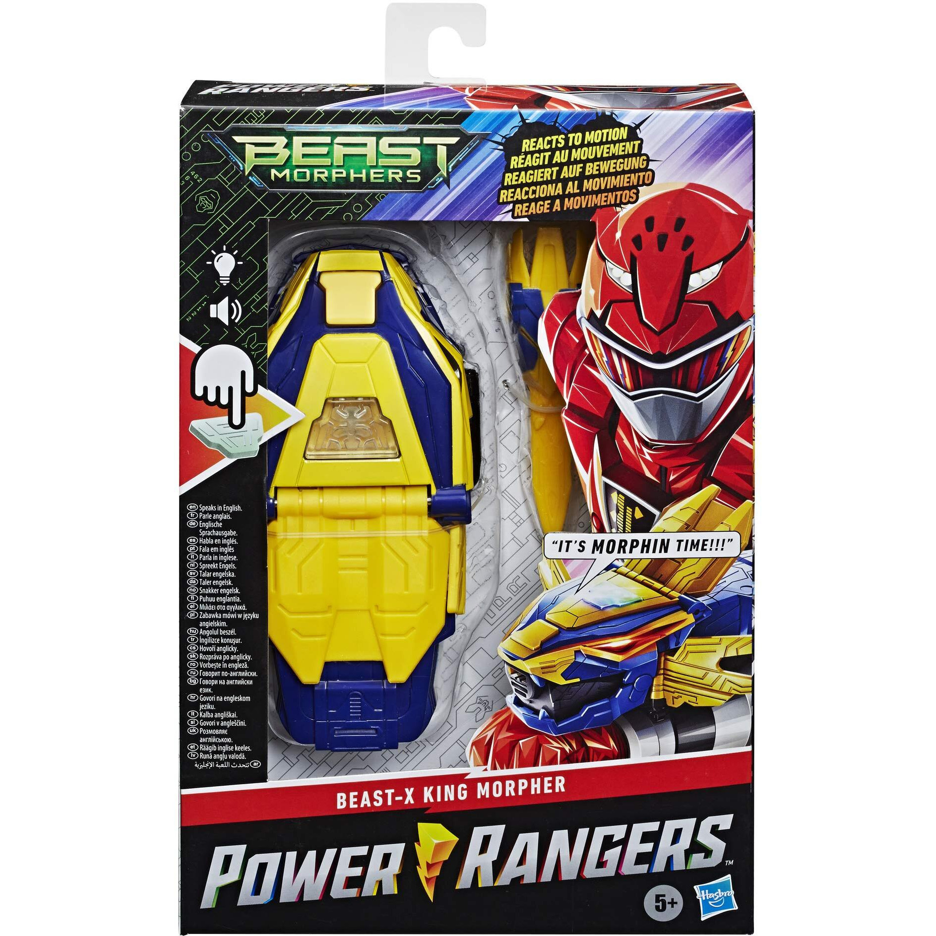 Power Rangers Beast Morphers Beast-X King Morpher Electronic Roleplay Toy Motion Reactive Lights And Sounds Inspired Tv Show