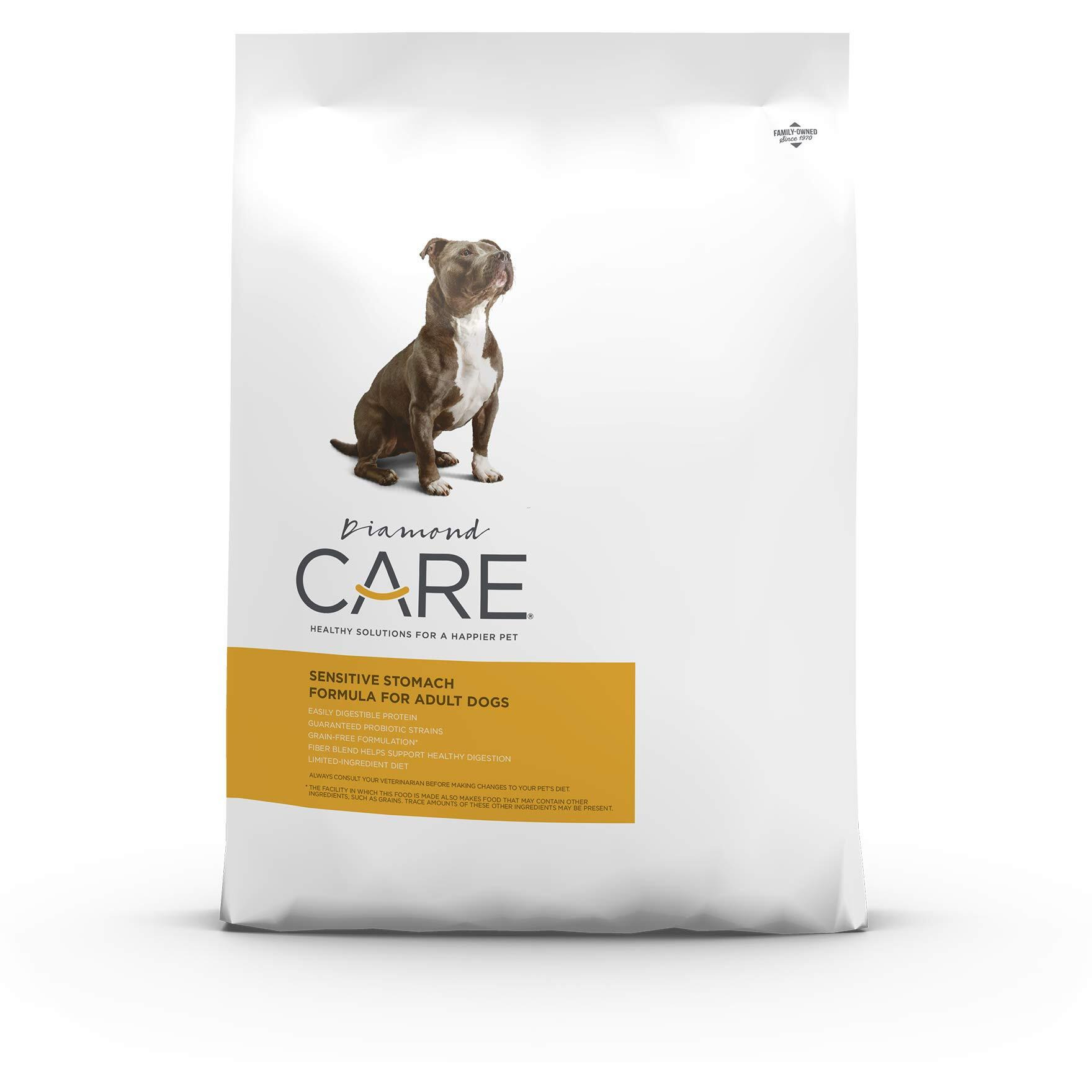 Diamond Care Sensitive Stomach Dry Dog Food Specially Made As A Limited Ingredient Diet To Support Dogs With Sensitive Stomach & Digestive Issues Made With Probiotics And Antioxidants