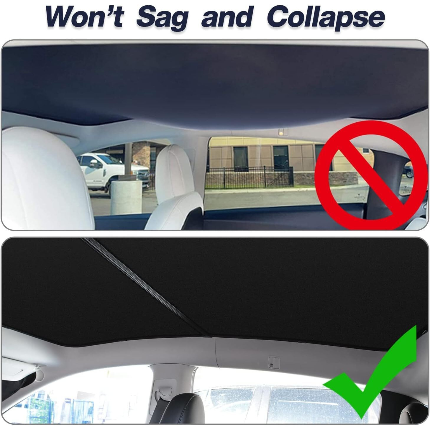 Topfit For Model Y Sunshade Roof Window Insulation Uv Rays Protection Sun Shade For Tesla Model Y Heat Blocking Shades