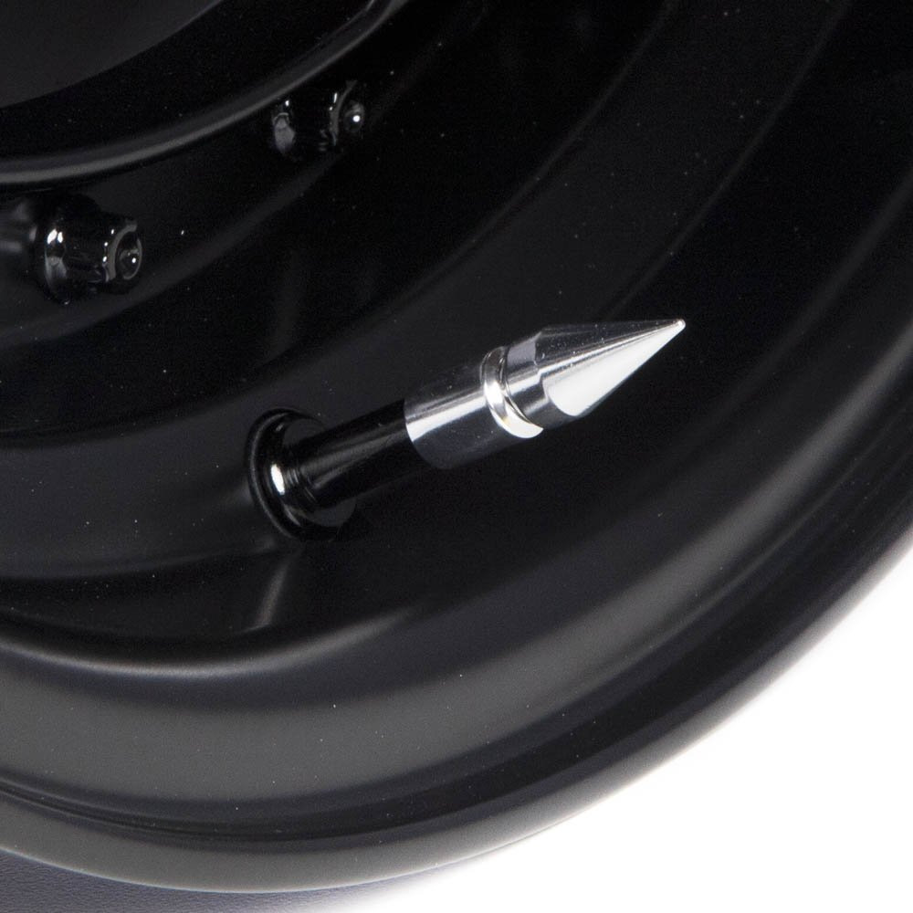 Circuit Performance Vc6 Series Silver Aluminum Spiked Valve Stem Caps (Set Of 4)