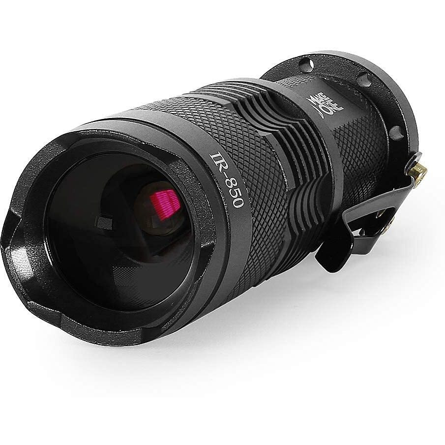 Maketheone Ir Torch 3 Watt 850Nm Infrared Light Night Vision Flashlight Torch - Infrared Light Is Invisible To Human Eyes - To Be Used With Night Vision Device ( Not Include Battery)