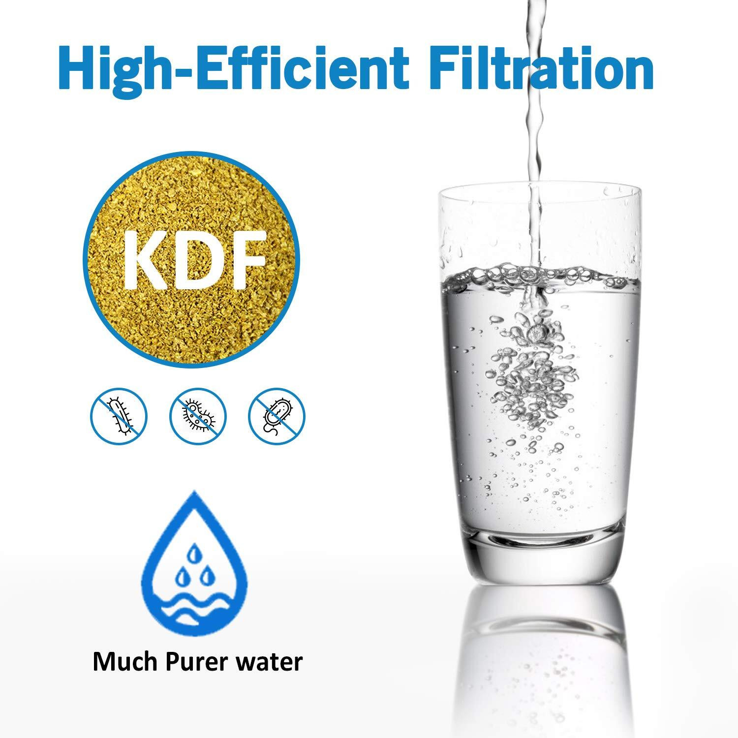 Lifefilter Rv Inline Water Filter With Flexible Hose Protector, Nsf Certified, Reduces Chlorine, Bad Taste, Odor For Rvs And Marines, Drinking, Washing Filter, Dedicated For Rvs, 2 Pack