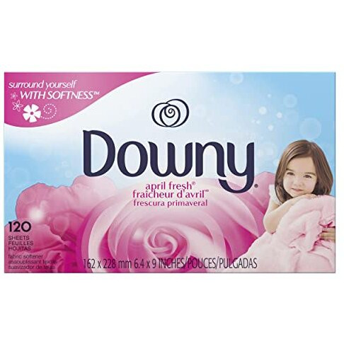 Downy April Fresh Fabric Softener Dryer Sheets, 120 Count
