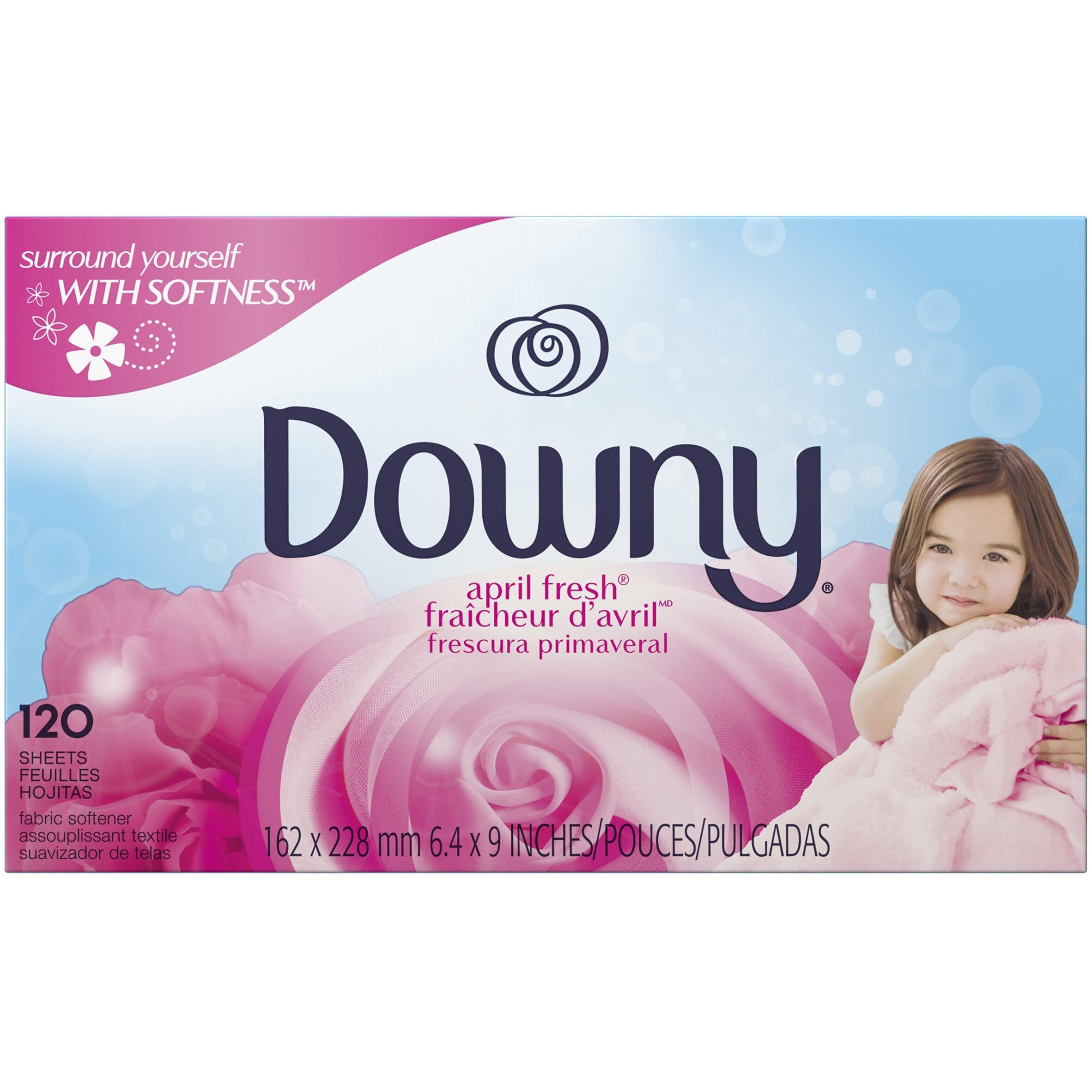 Downy April Fresh Fabric Softener Dryer Sheets, 120 Count