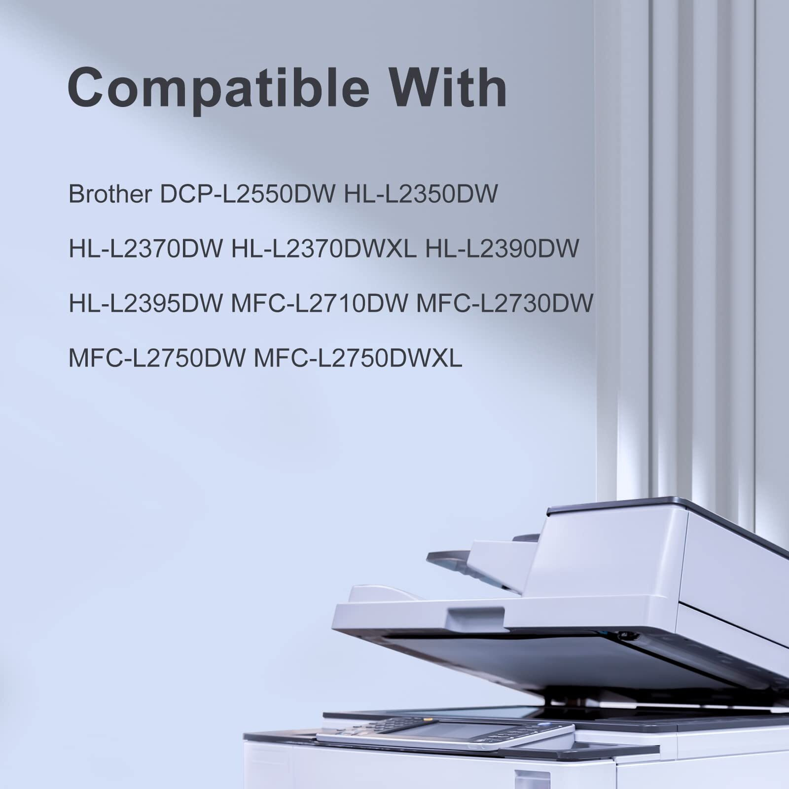 Teino Remanufactured Toner Cartridge Replacement For Brother Tn760 Tn 760 Tn730 To Use With Brother Dcp-L2550Dw Mfc-L2710Dw Mfc-L2750Dw Hl-L2370Dw Hl-L2395Dw Hl-L2350Dw (Black, 4 Pack)