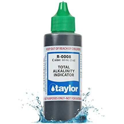 Taylor R-0008-C, Total Alkalinity Indicator, 2 Ounce, For Testing Total Alkalinity Levels In Pool And Spas, Dropper Refill For Water Test Kits, Replace Annually | Made In The Usa