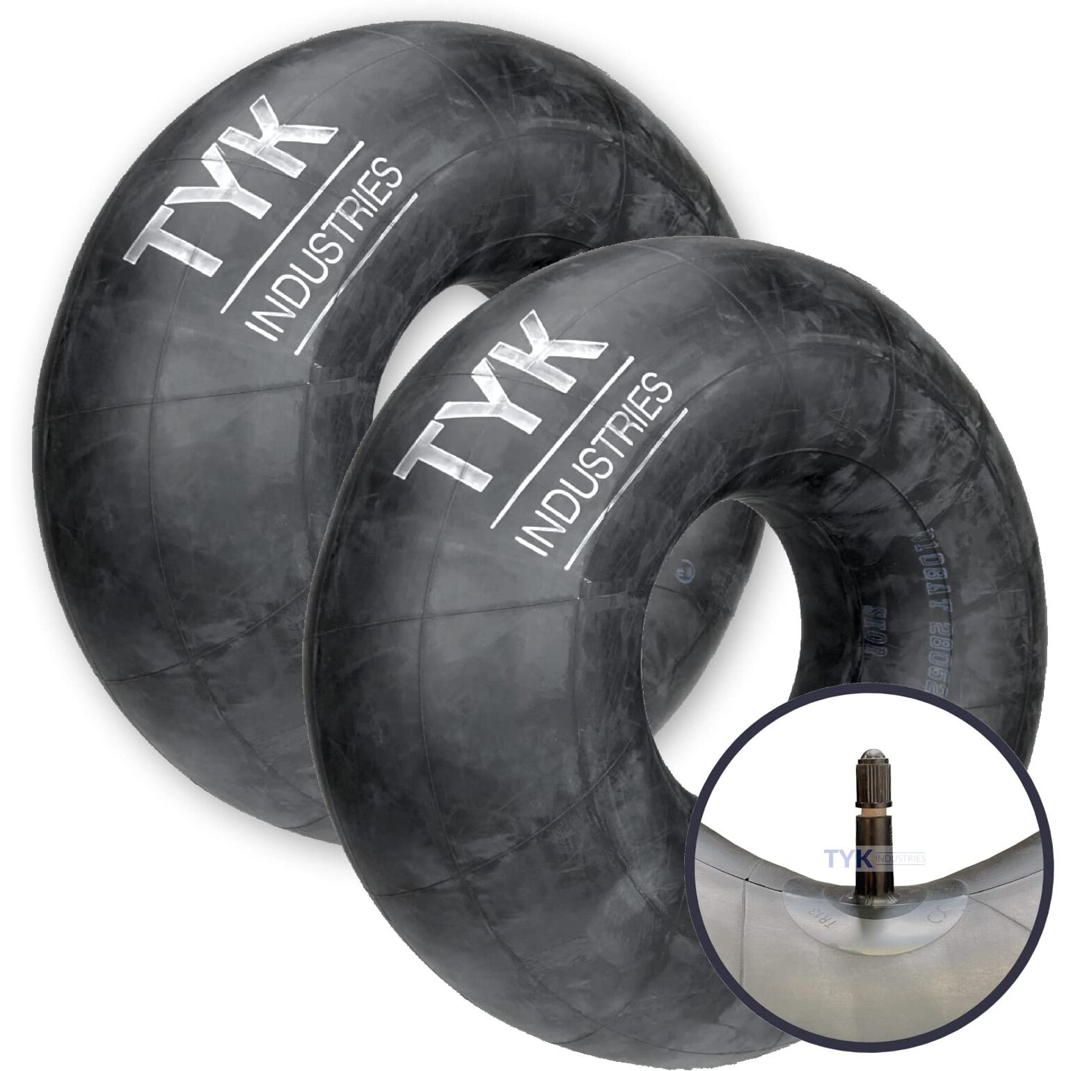 Pair Of Tyk 15X6-6 Lawn Mower Tire Inner Tubes With Tr13 Valve Stems, 15X6.00-6, 15X600-6 Tubes