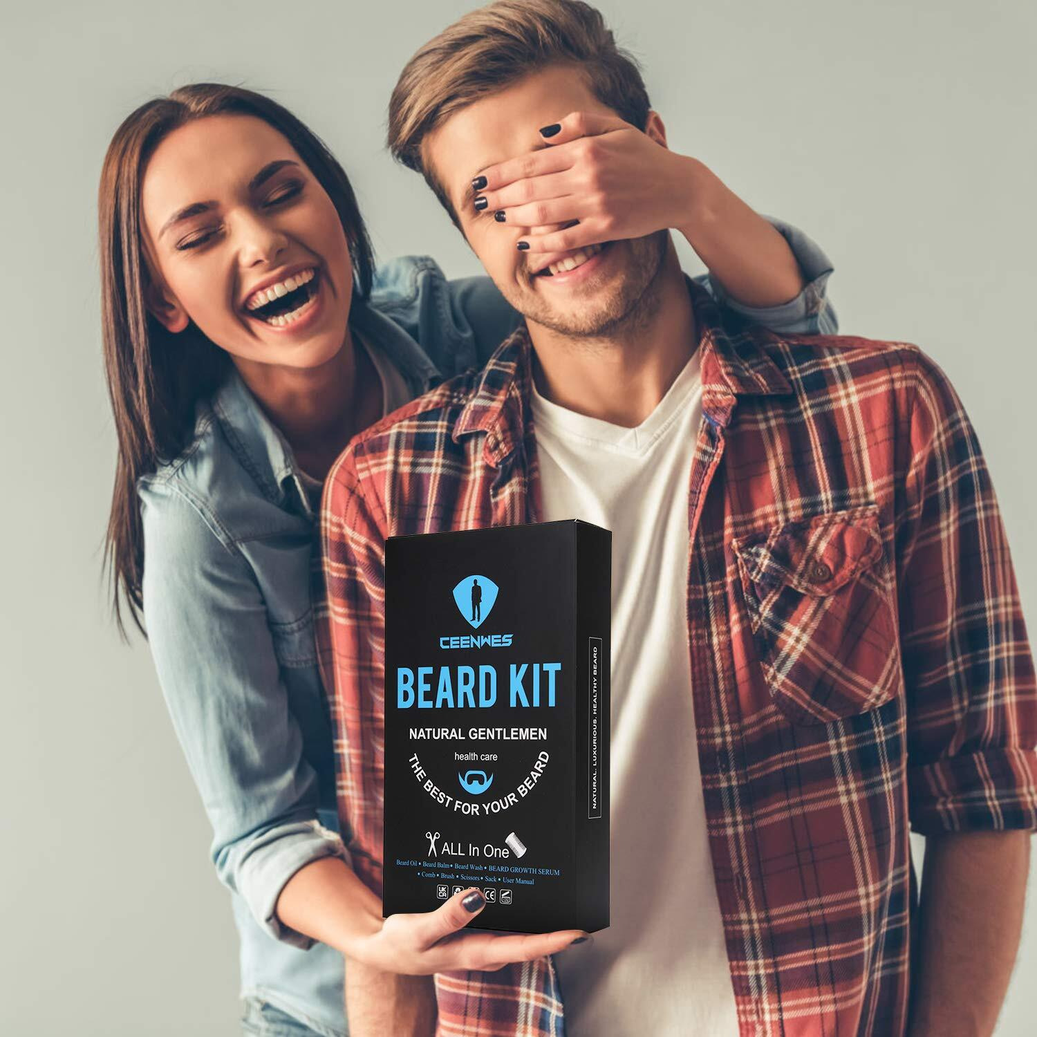 Beard Grooming Kit With Beard Oil Beard Wash Beard Balm Beard Growth Serum Unique Gifts Beard Growth Kit For Boyfriend