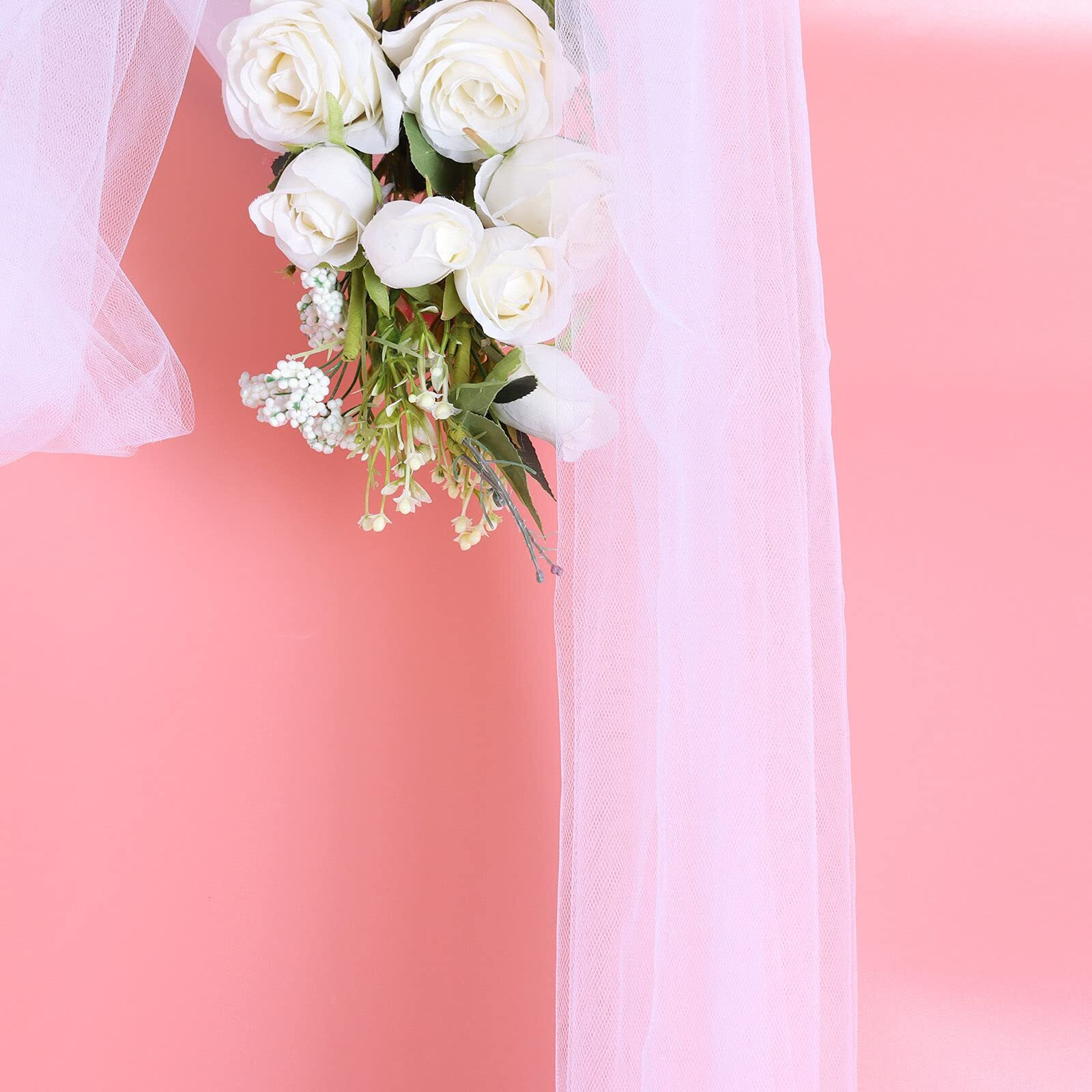 Sayuan 54&quot By 20 Yards (60 Ft) Tulle Fabric Rolls For Wedding Party Baby Shower Decoration Tutu Tulle Bolt Diy Wraping Crafts - White