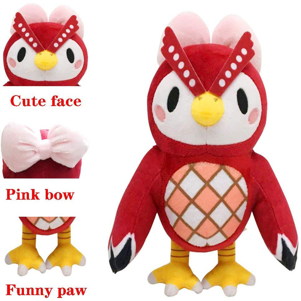 Animal Crossing New Leaf Plush Toy Suitable For Collection, Animal Crossing New Horizons Stuffed Owlette Doll Toy For Boy Girl Christmas Halloween Birthday Gift, 8