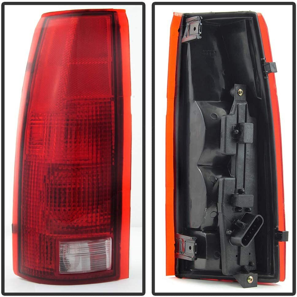 Acanii - For 1988-1998 Chevy/Gmc C10 C/K 1500 2500 3500 Silverado Yukon Suburban Tahoe Tail Lights Lamps W/Circuit Board