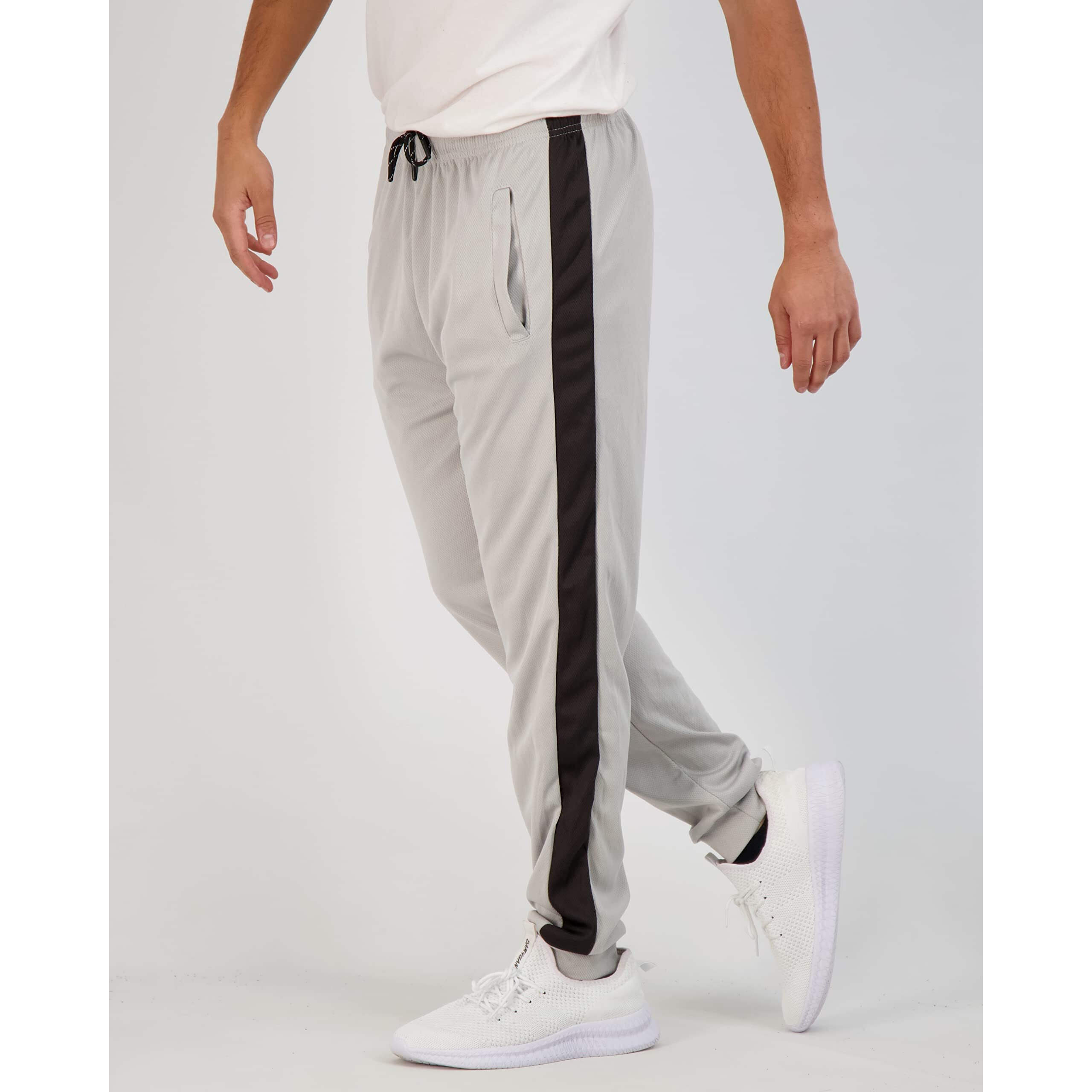 3 Pack Boys Girls Youth Active Teen Mesh Boy Sweatpants Joggers Running Basketball School Track Pants Athletic Workout Gym Apparel Training Jogger Fit Kid Clothing Casual Pockets - Set 7,M(10-12)