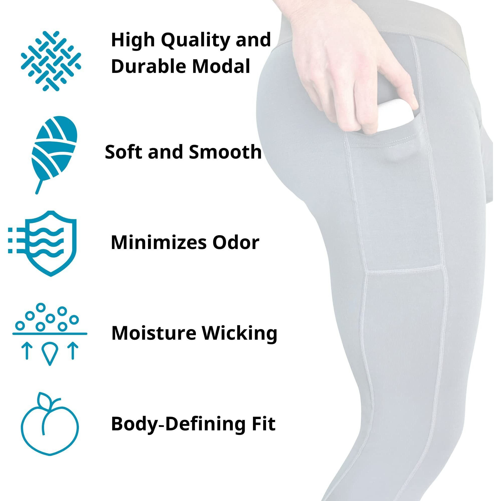 Real Men Pouch Thermal Compression Pants Men, Thermal Pants Men, Mens Leggings, Mens Compression Pants, Mens Yoga Pants, Mens Tights, Base Layer Men Cold Weather, Grey X-Large