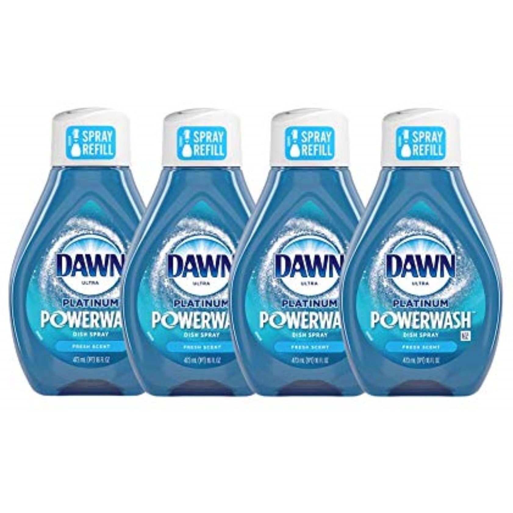 Dawn Platinum Powerwash Dish Spray Fresh Scent Refill - Multi 4 Pack