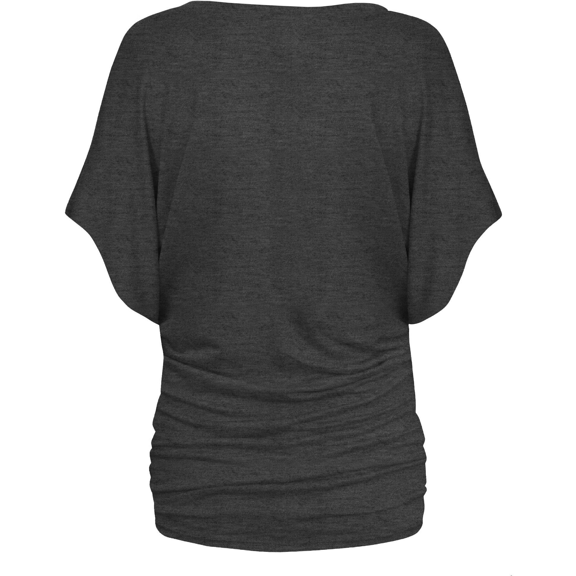 Hybrid & Company Womens Boat Neck Dolman Top Shirt Kt44130 Charcoal Large