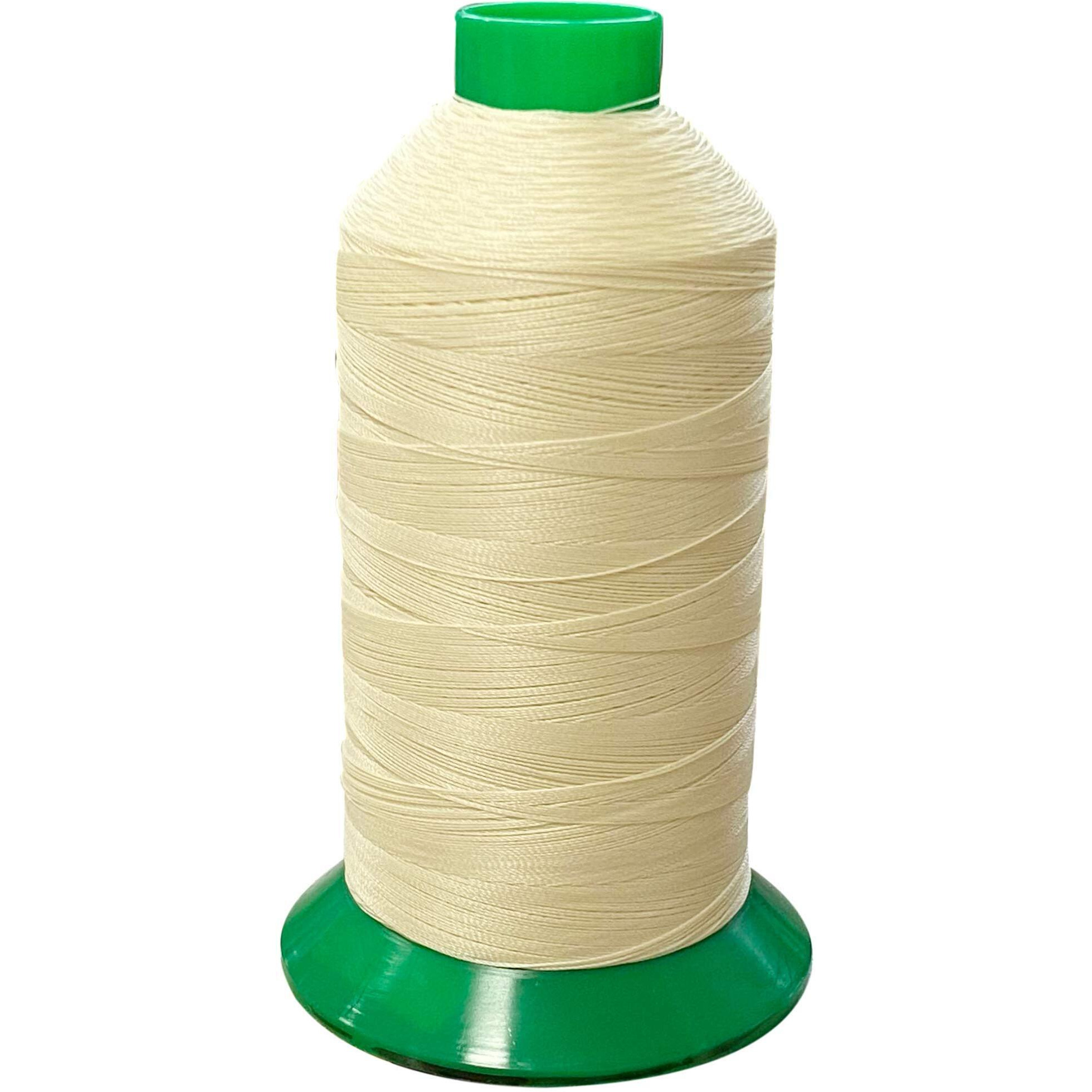 Serabond Bonded Polyester Thread 92 Uv Resistant Heavy Duty Sewing Thread 8 Oz Spool - Can Be Used On Home Sewing Machines (Creme)