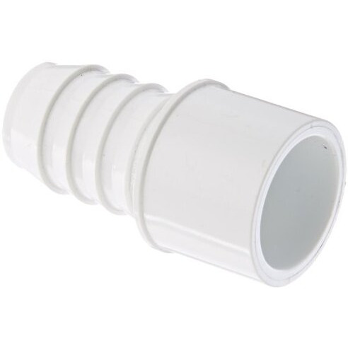 Spears 460 Series Pvc Pipe Fitting, Adapter, Schedule 40, White, 2&quotBarbed X 2" Spigot