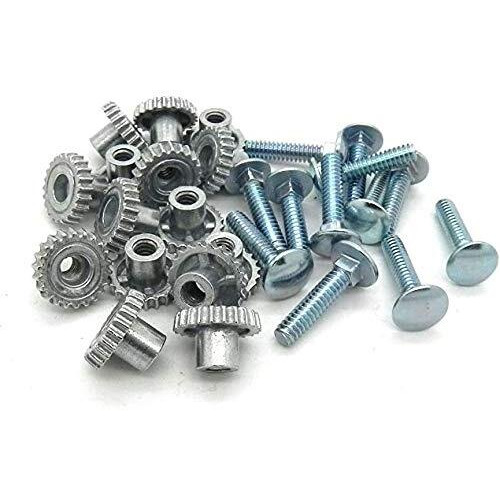 Dryfur Pet Carrier Metal Fasteners Nuts Bolts (7/8" Short Bolts, 12 Pack)