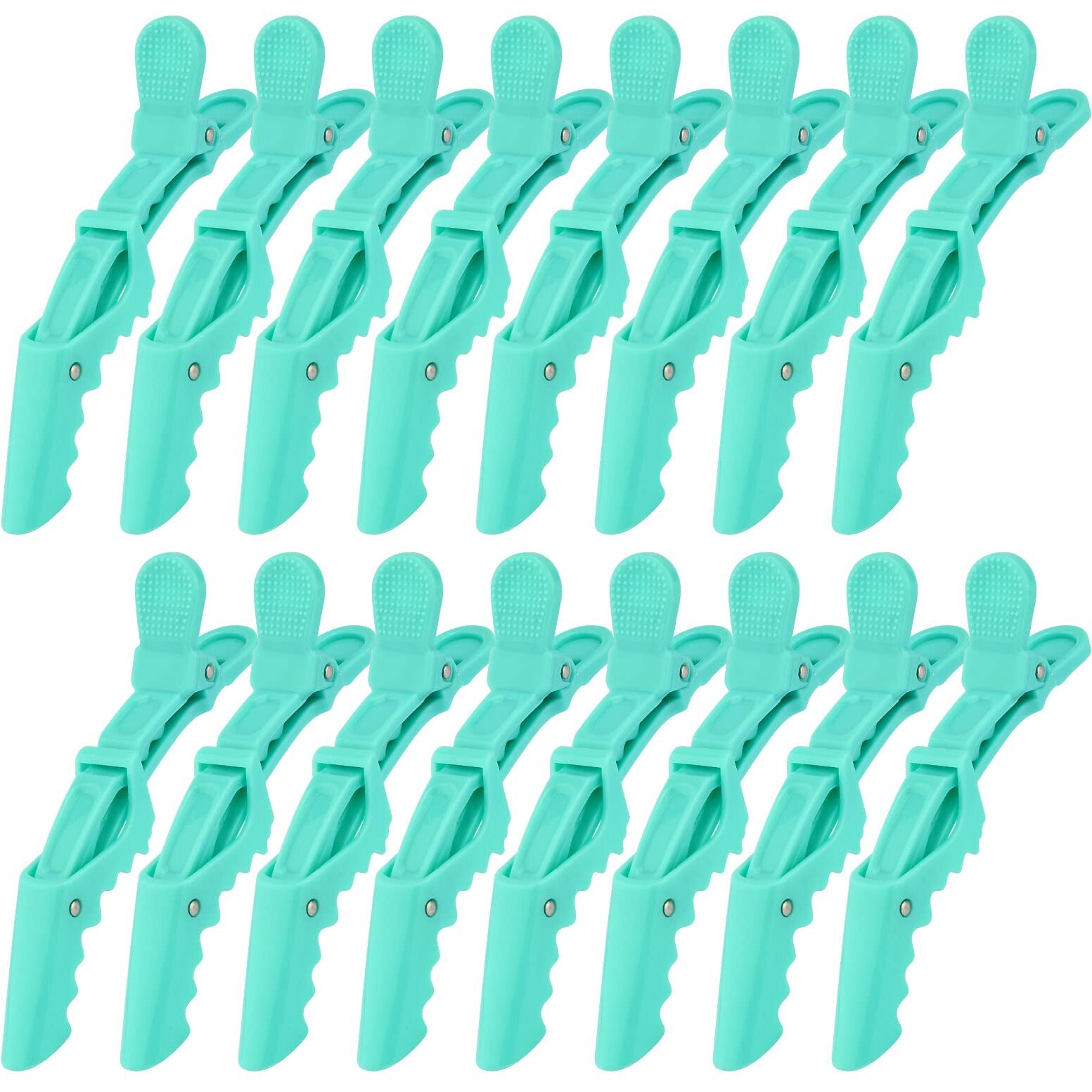 Ondder 14 Pcs Lake Blue Alligator Hair Clips For Styling Sectioning Larger Salon Pro Hair Clips For Barber Hair Clips For Coloring Cutting Big Alligator Salon Clips For Hair Styling Accessories For Women Men Girls Teens