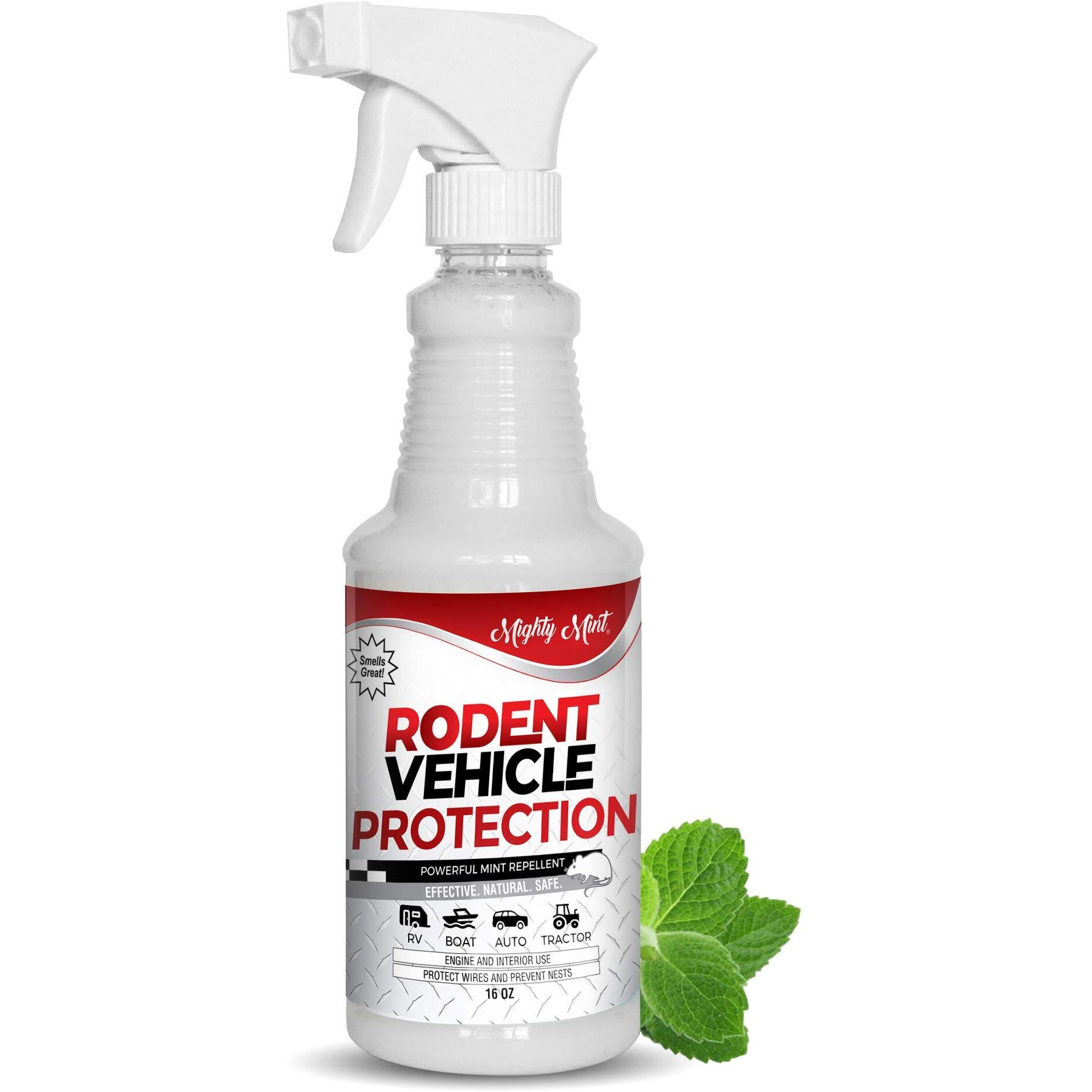 Mighty Mint Rodent Repellent Spray For Vehicle Engines And Interiors - Cars, Trucks, Rvs, & Boats