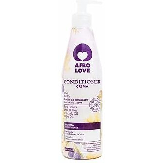 Afro Love Conditioner For Curly Hair, Deep Moisturizing & Frizz Control, Hydrating Conditioner With Raw Honey, Shea Butter, Avocado Oil & Olive Oil - Sulfate-Free, Paraben-Free, Silicone-Free, 16 Oz