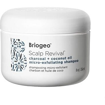 Briogeo Scalp Revival Charcoal + Coconut Oil Micro-Exfoliating Shampoo, Treatment For Dry & Itchy Scalp, Clarifying Shampoo For Build Up, Scalp Scrub For Oily Scalp, Vegan, Cruelty-Free, 8 Fl Oz