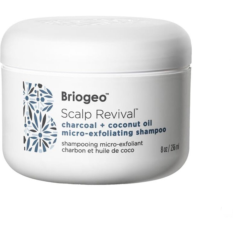 Briogeo Scalp Revival Charcoal + Coconut Oil Micro-Exfoliating Shampoo, Treatment For Dry & Itchy Scalp, Clarifying Shampoo For Build Up, Scalp Scrub For Oily Scalp, Vegan, Cruelty-Free, 8 Fl Oz