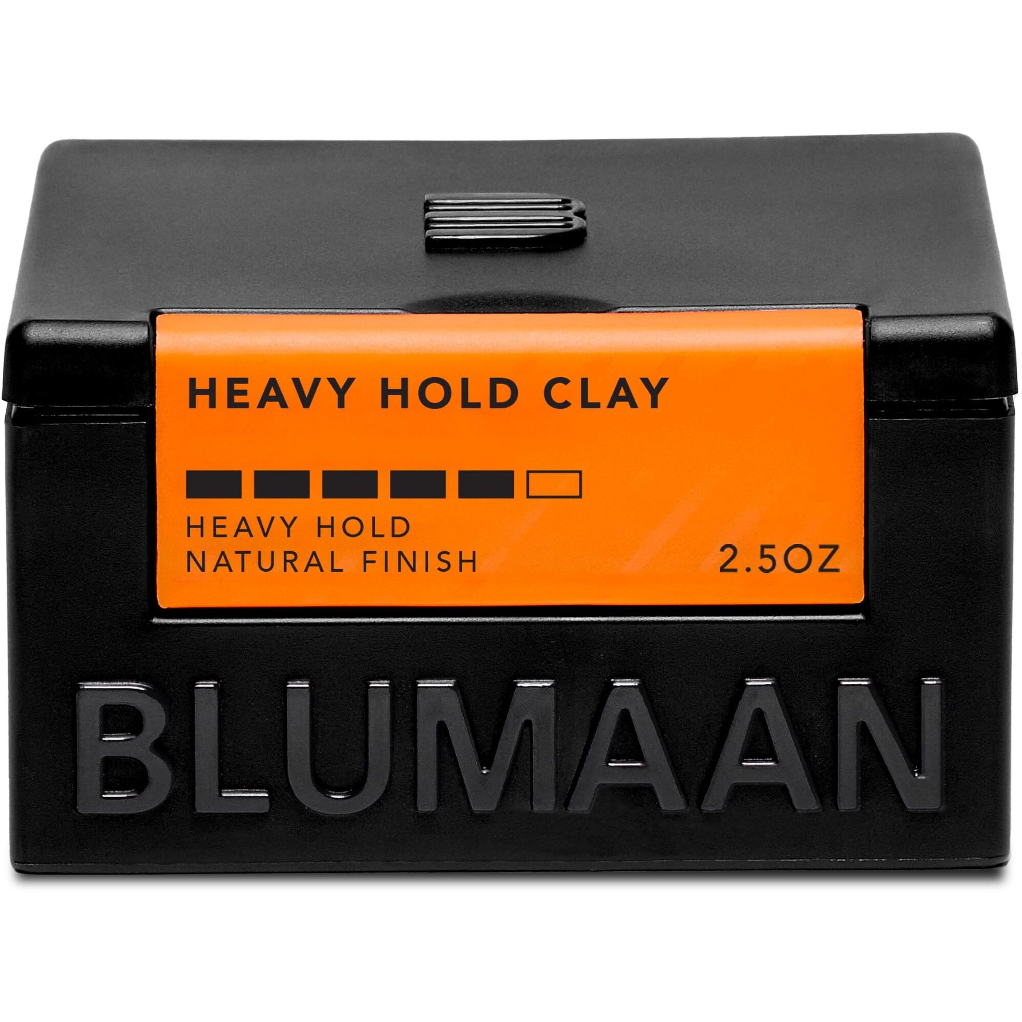 Blumaan Heavy Hold Clay - Men's Extra Strong Hold Hair Clay Creates Texture And Volume (2.5 Oz) - Natural Matte Finish With Organic Oils - Controls Coarse,Thick, Unruly Hair