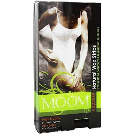 Moom Express Pre Waxed Strips For Legs & Body, 20 Strips Packages