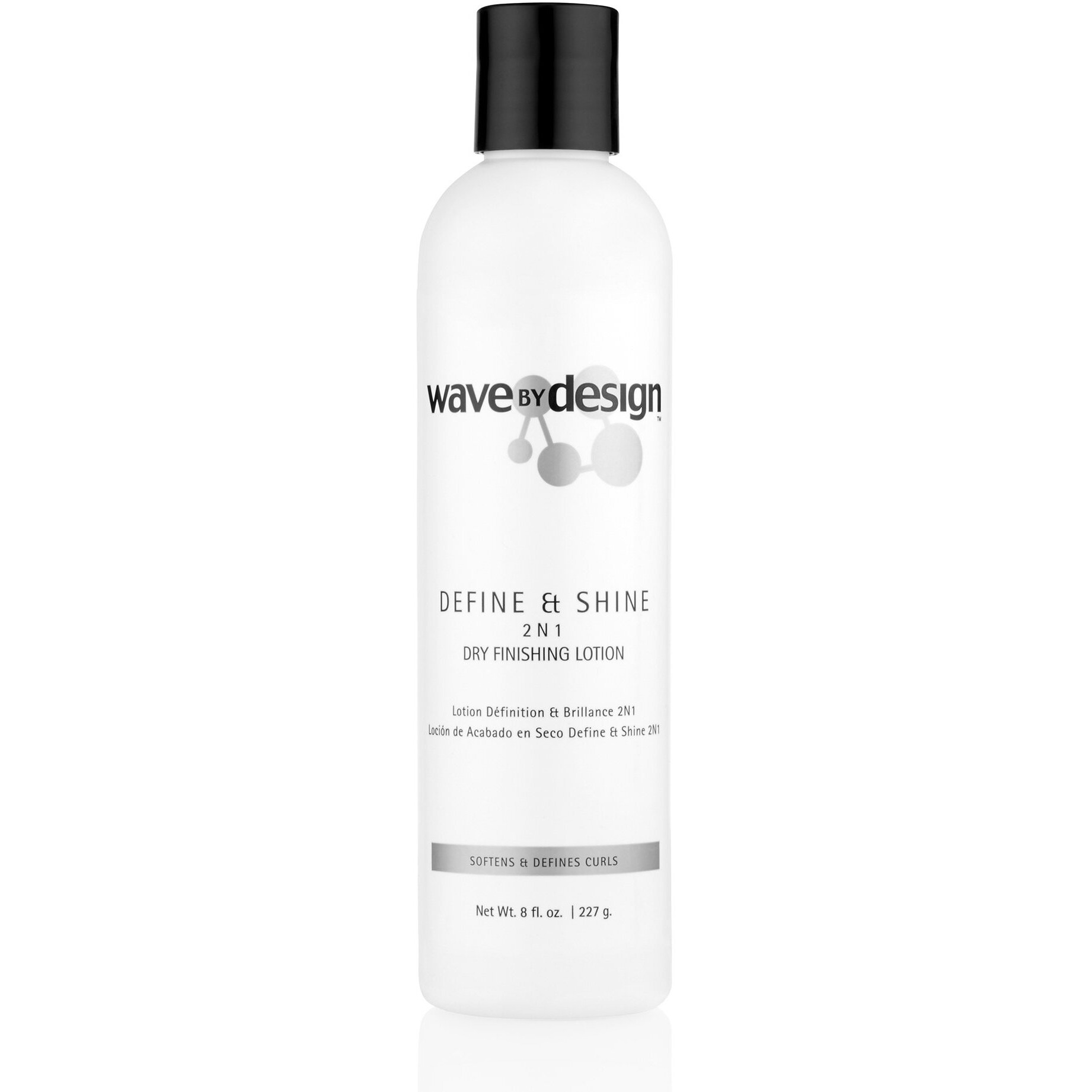 Design Essentials Define & Shine 2-N-1 Dry Finishing Lotion, For Frizzy And Curling Hair, 8 Ounce