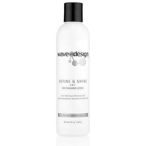 Design Essentials Define & Shine 2-N-1 Dry Finishing Lotion, For Frizzy And Curling Hair, 8 Ounce
