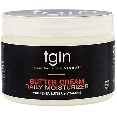 Tgin Butter Cream Daily Moisturizer For Curly, Coily And Wavy Hair, Rich Moisture For Dry Hair And Defined Curls, 12 Oz