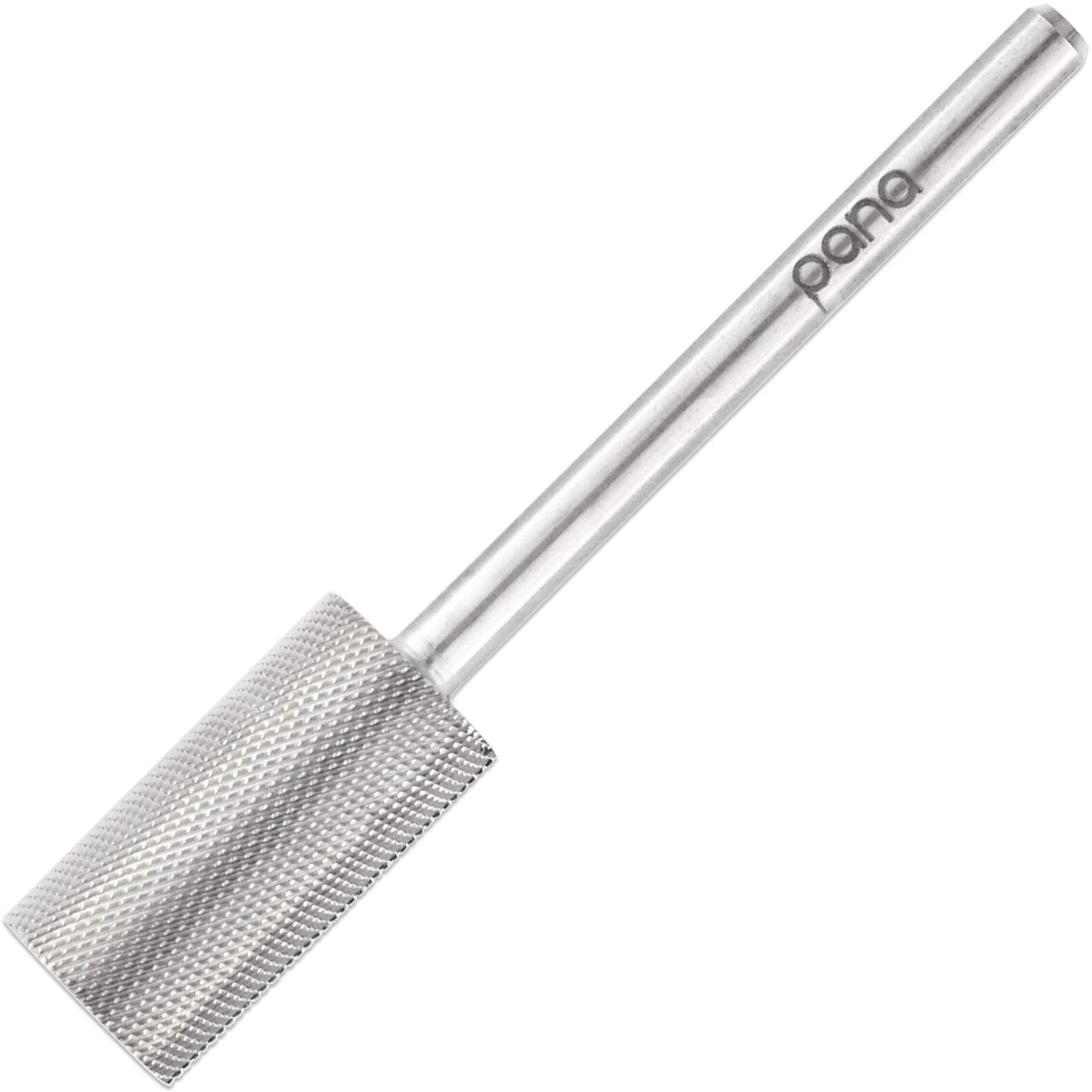 Pana 3/32" Flat Top Nail Carbide Bit - Silver Large Barrel Head (Grit Extra Fine - Xf) For Electric Dremel Drill Machine