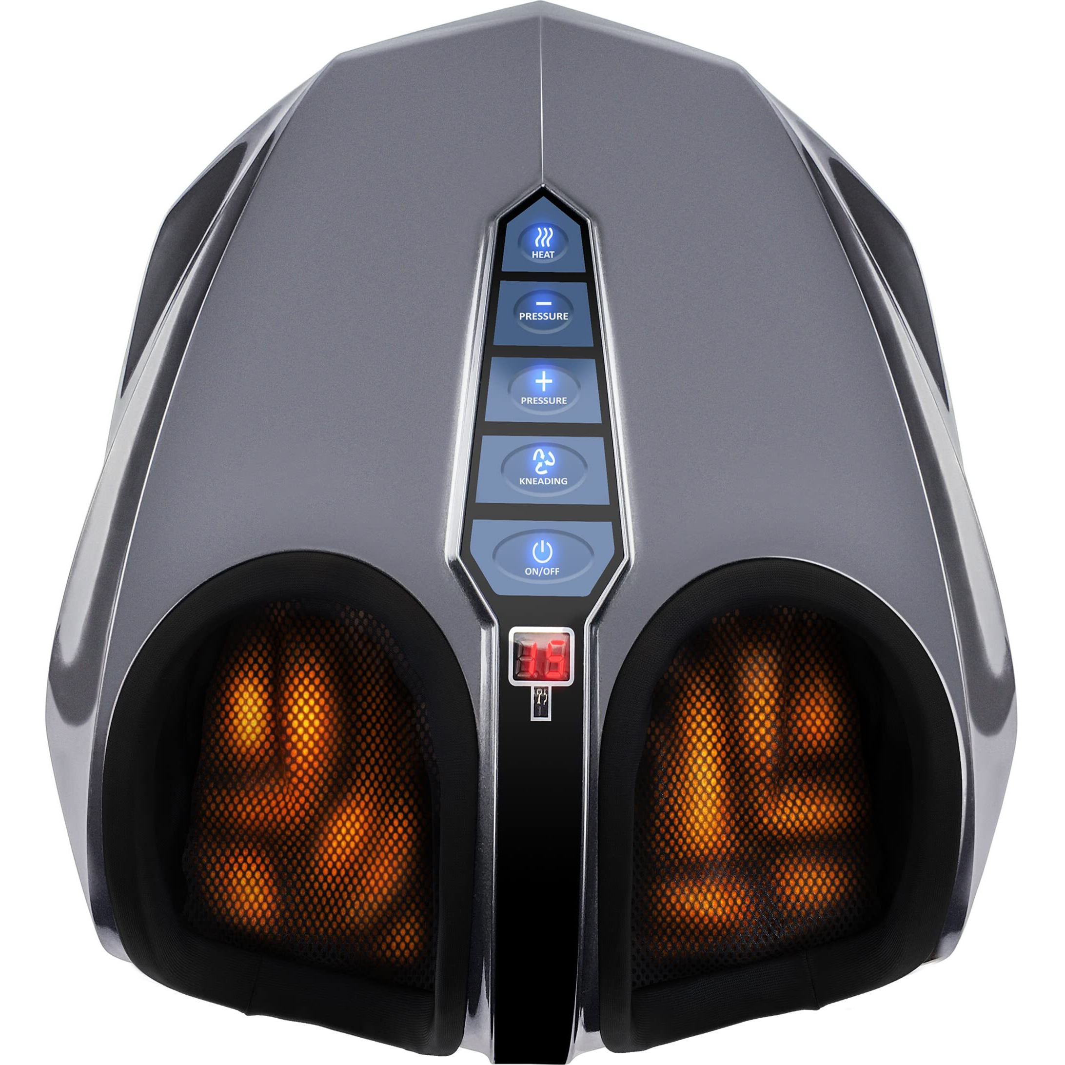 Miko Foot Massager Machine With Deep-Kneading, Compression, Shiatsu, And Heat For Plantar Fasciitis, Neuropathy, Fits Up To Men Size 13