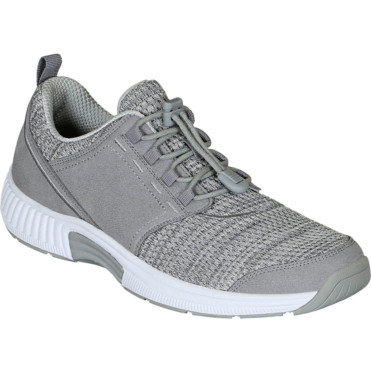 Orthofeet Diabetic Shoes For Women - Proven Comfort & Protection. Therapeutic Walking Shoes With Arch Support, Arch Booster, Cushioning Ergonomic Sole & Extended Widths - Francis Grey