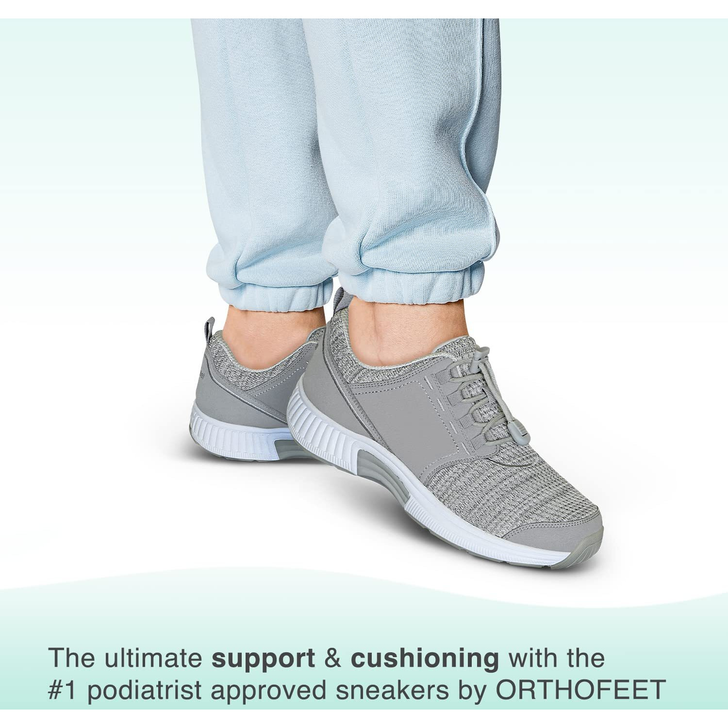 Orthofeet Diabetic Shoes For Women - Proven Comfort & Protection. Therapeutic Walking Shoes With Arch Support, Arch Booster, Cushioning Ergonomic Sole & Extended Widths - Francis Grey