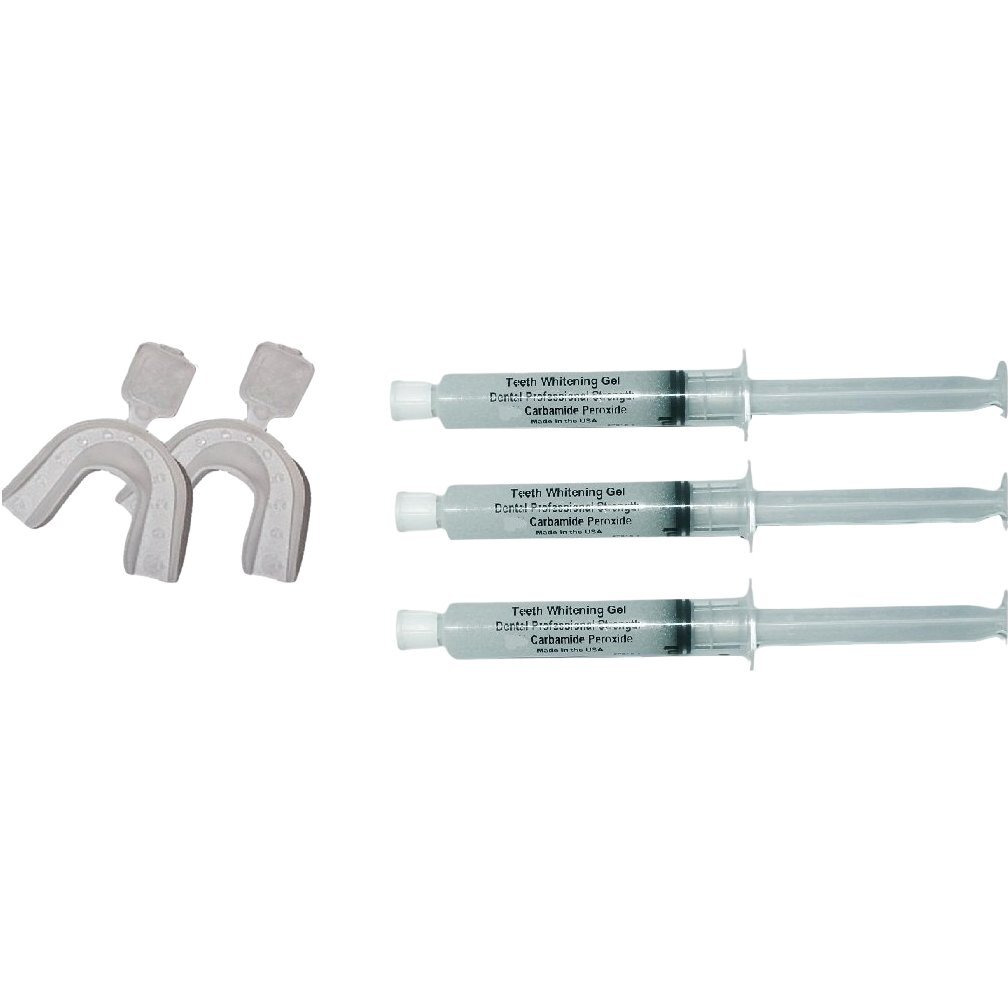 Beauty Deals 44% 30Cc Total Optimized Strongest Professional Strength Carbamide Peroxide Teeth Whitening Gel Syringe Kit Trays And Shade Guide