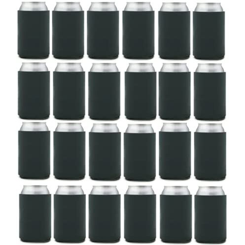 Can Cooler Sleeves Blank Poly Foam (24, Charcoal)
