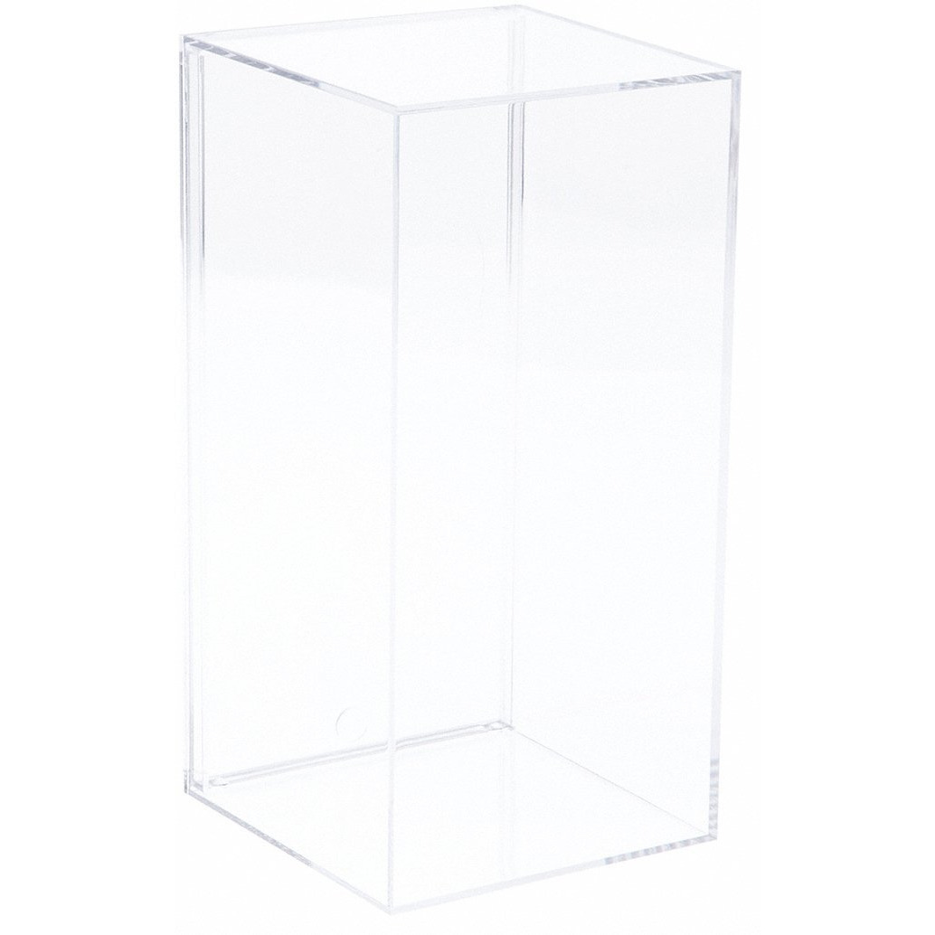 Pioneer Plastics 083C Small Clear Acrylic Display Case, 3.5" W X 3.75" D X 8" H (Mailer Box)