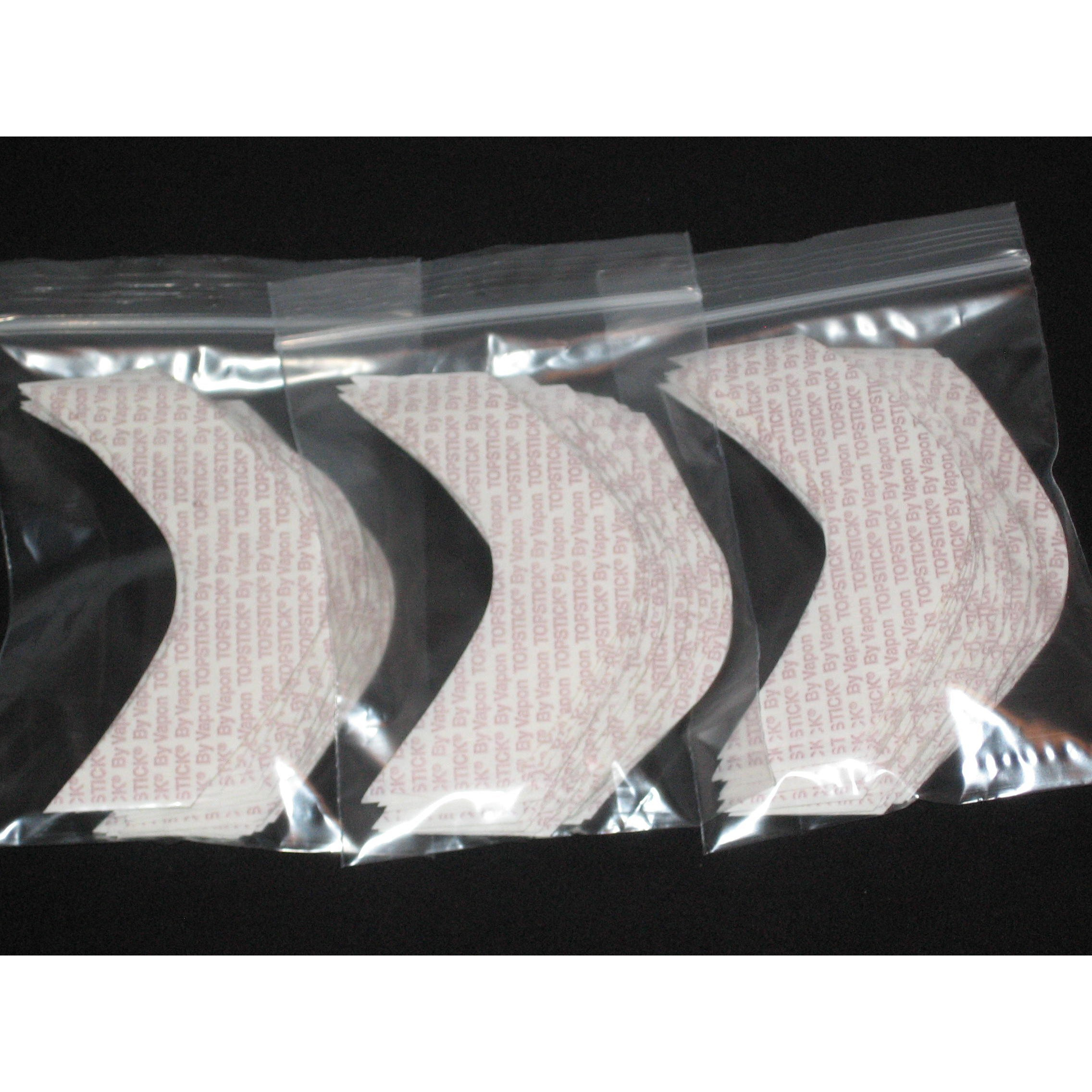 Vapon Topstick Plus Custom Cut Front B Curve Tape,Clear,Double-Sided 75 Strips.