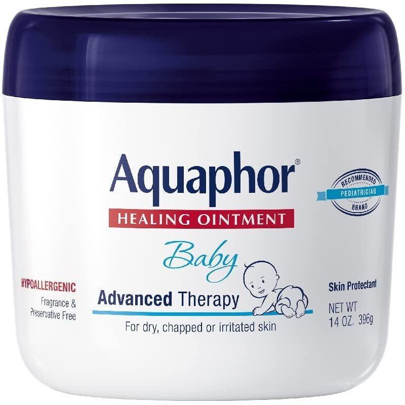 Aquaphor Baby Healing Ointment Advanced Therapy Skin Protectant For Chapped Or Dry Skin, Drool Rash And Diaper Rash Ointment, 14 Oz Jar