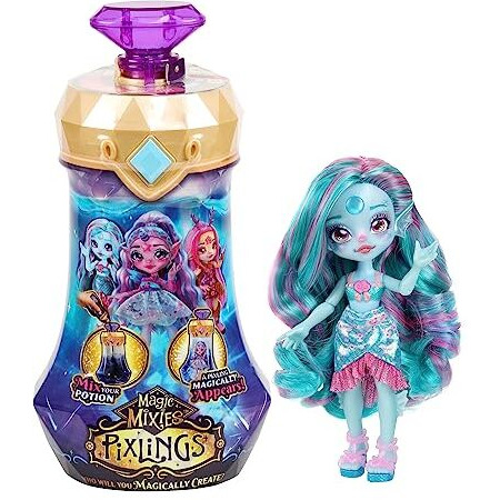 Magic Mixies Pixlings Marena The Mermaid Pixling Create And Mix A Magic Potion That Magically Reveals A Beautiful 65 Pixling Doll Inside A Potion Bottle