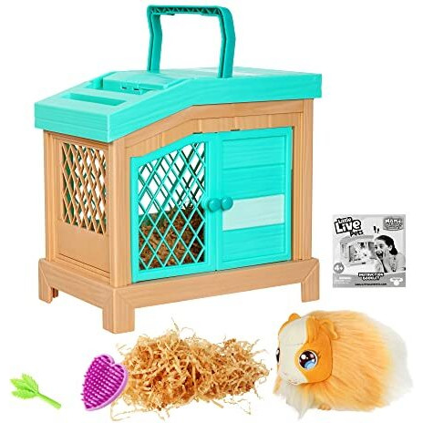 Little Live Pets - Mama Surprise  Soft, Interactive Guinea Pig And Her Hutch, And Her 3 Babies 20+ Sounds & Reactions For Kids Ages 4+, Multicolor, 78 X 1193 X 1138 Inches
