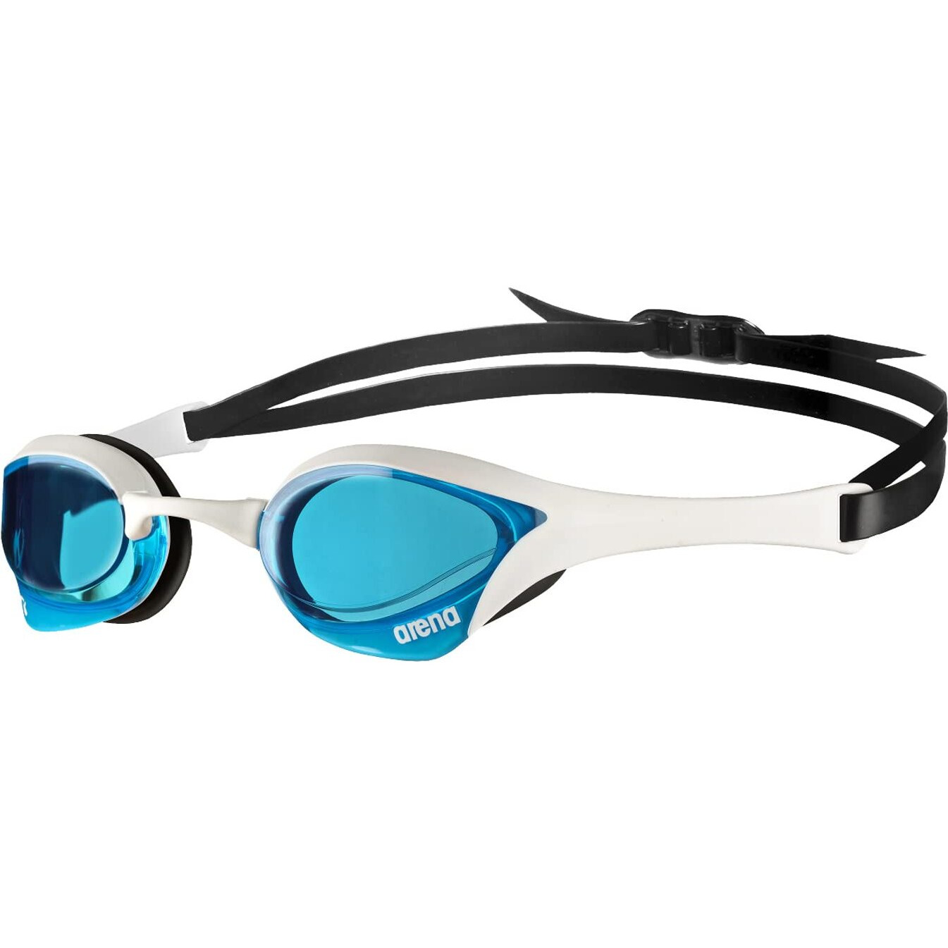 Arena Cobra Ultra Swipe Racing Swim Goggles For Men And Women, Non-Mirror Lens, Anti-Fog, Uv Protection, Bluewhiteblack