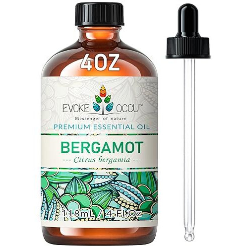 Evoke Occu Bergamot Essential Oil For Diffuser Skin Relaxation & Diy Wool Dryer Balls - 4 Fl Oz