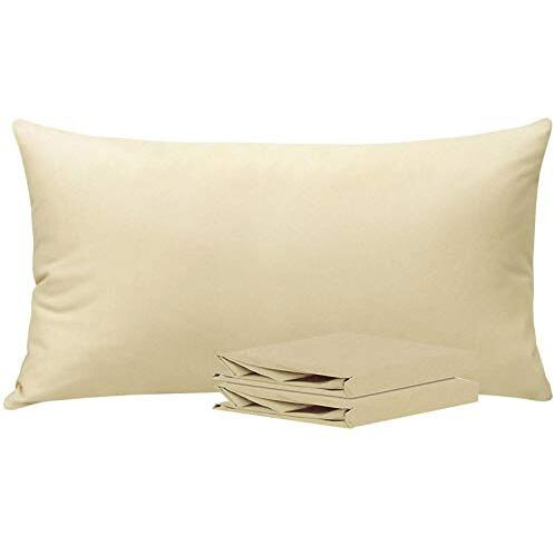 Ntbay King Pillowcase Set - 2 Pack Brushed Microfiber 20X36 Pillowcases - Soft, Wrinkle-Free, Fade-Resistant, Stain-Resistant, Light Taupe Pillowcases With Envelope Closure - 20X36 Inches, Light Taupe