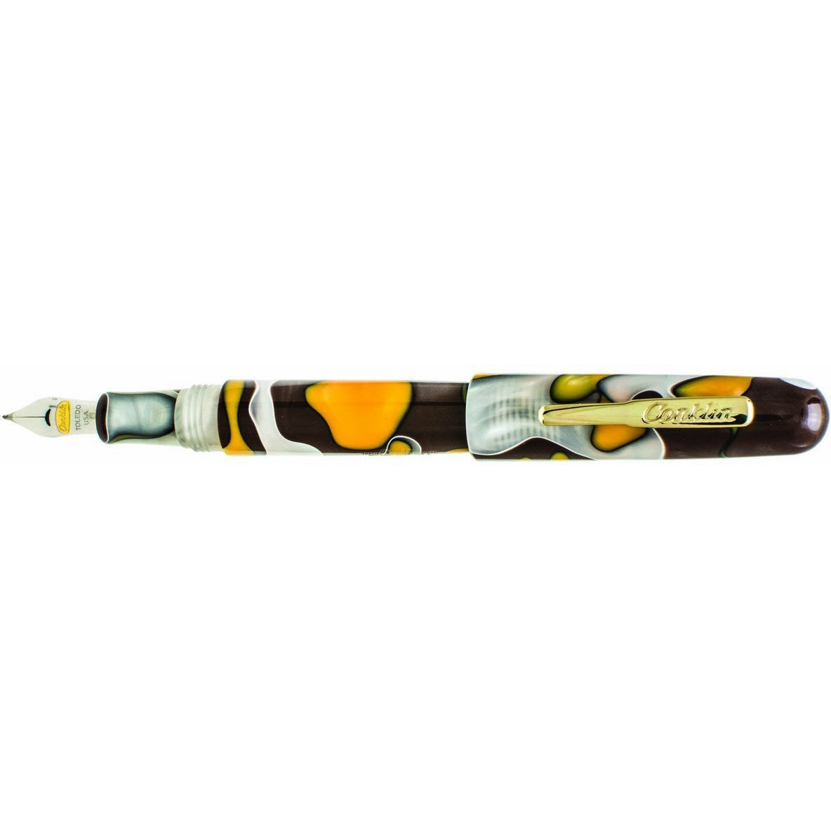 Conklin All American Fountain Pen, Medium Nib, Yellowstone (Ck71402), Yellow
