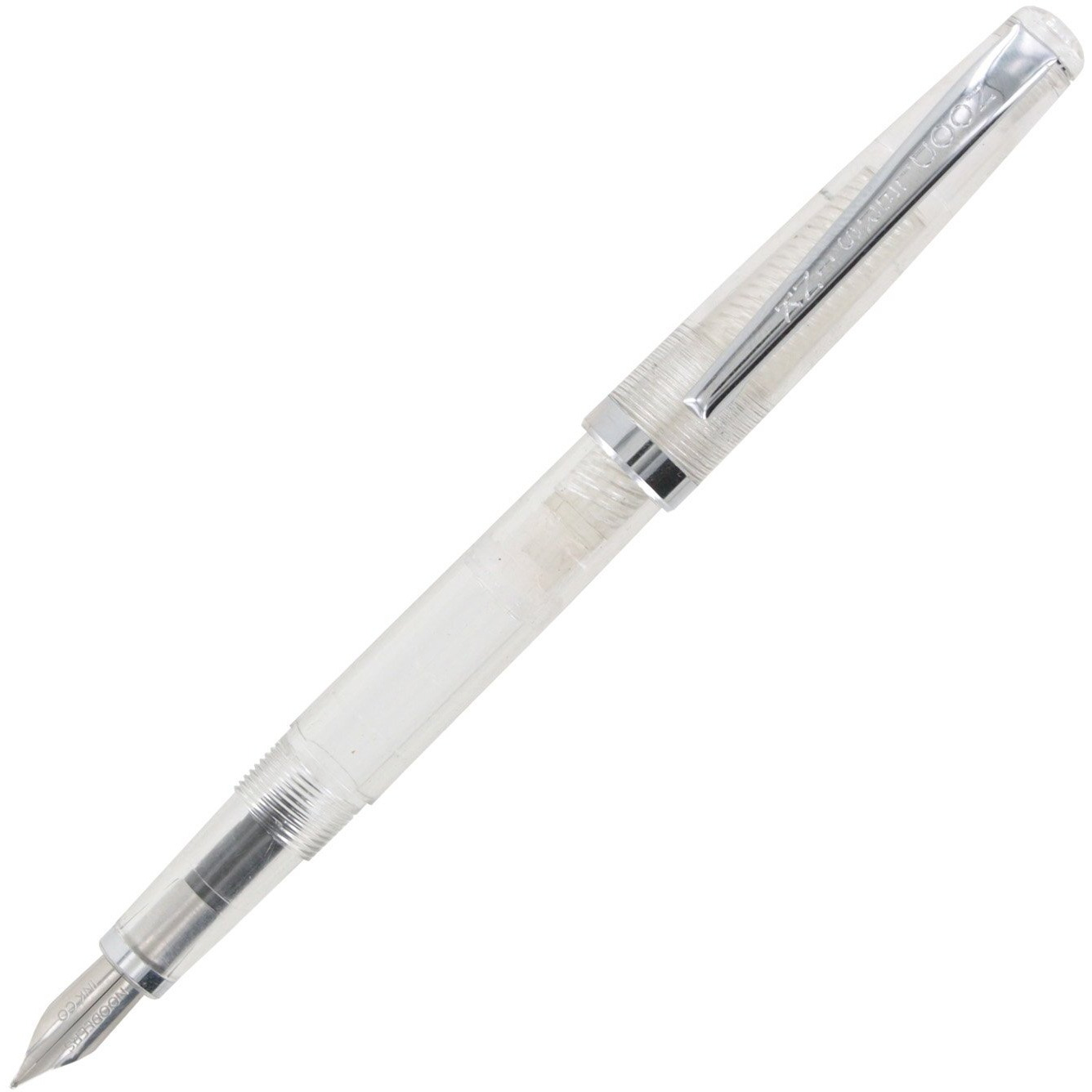 Noodlers Flex Nib Fountain Pen, Piston Fill, Clear Demo